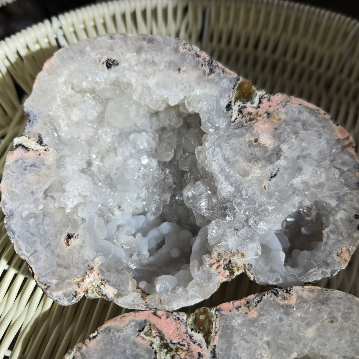 Mexico agate druzy geodge