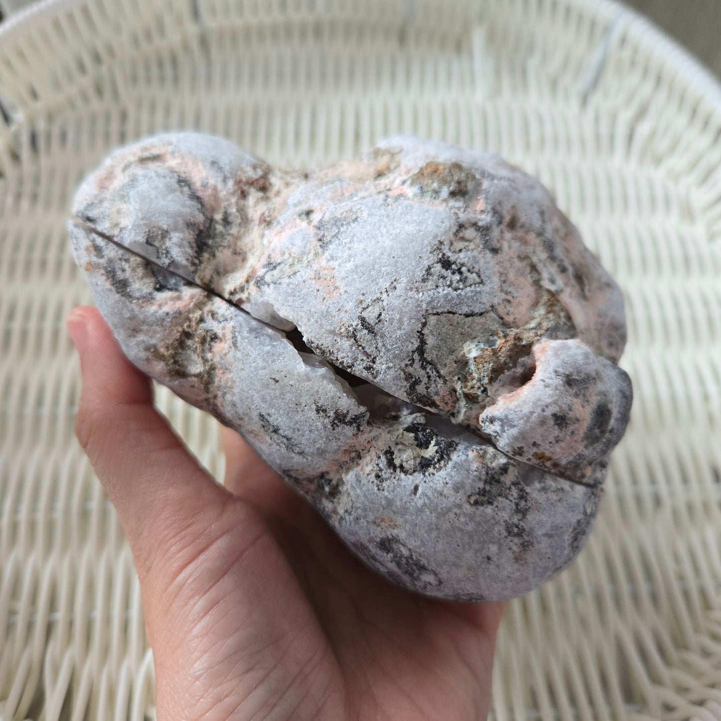 Mexico agate druzy geodge