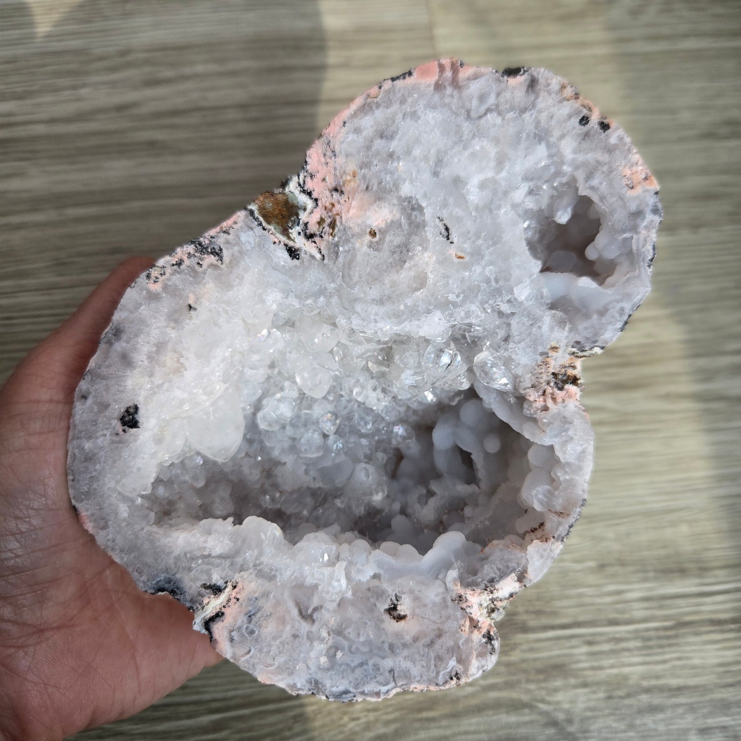 Mexico agate druzy geodge