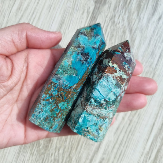 Chrysocolla towers