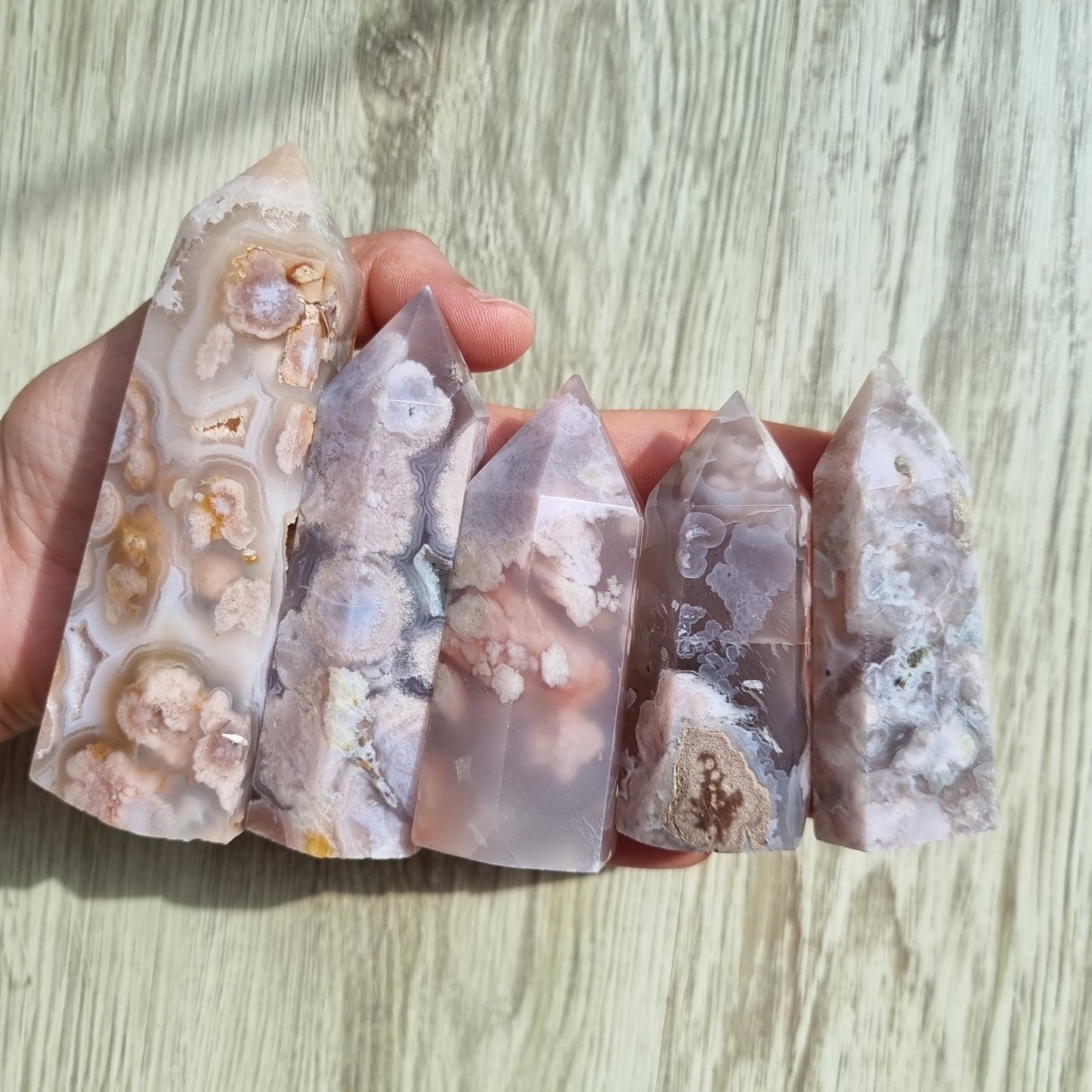 Flower agate towers