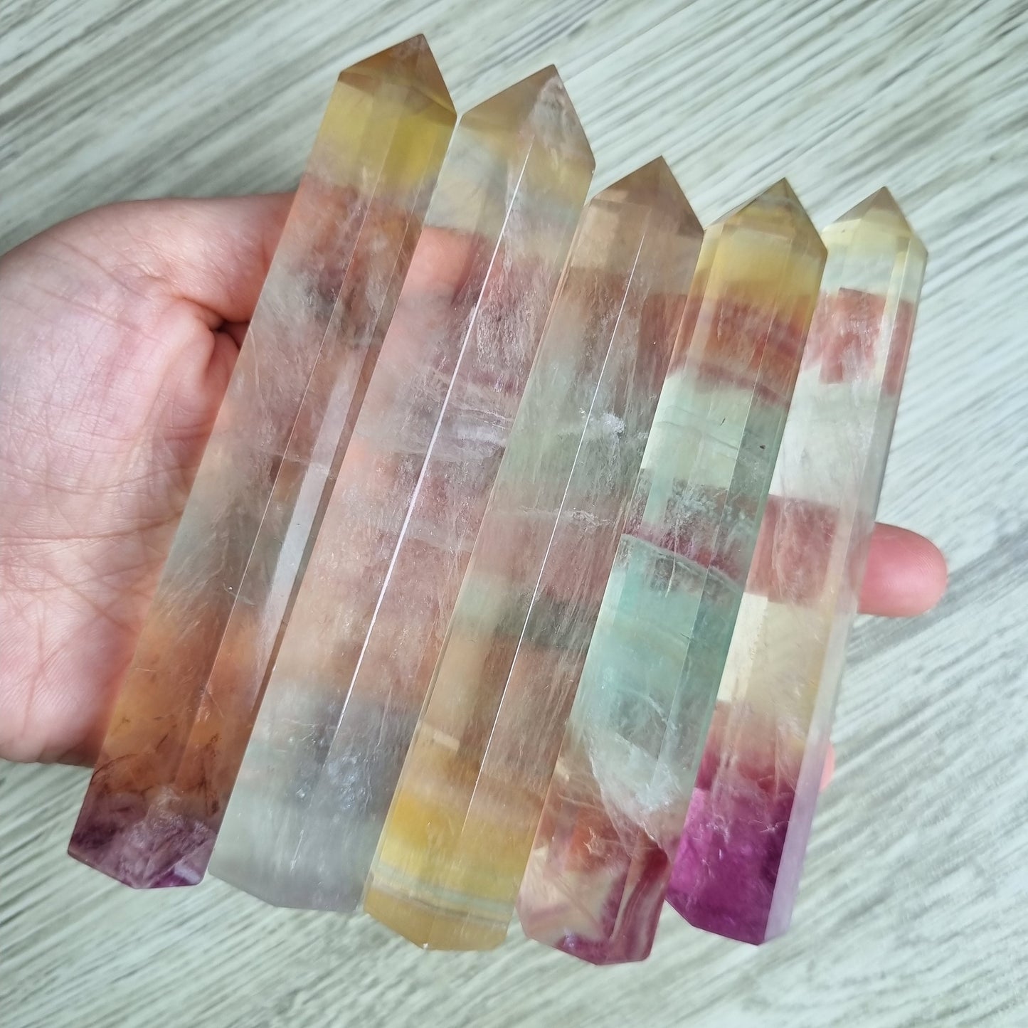 Rainbow Flourite towers