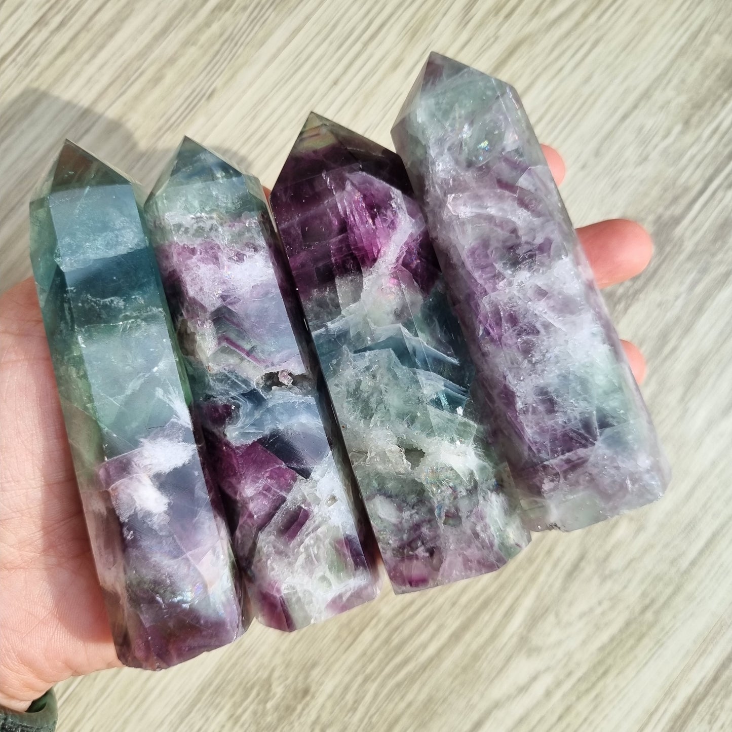 Rainbow Fluorite towers