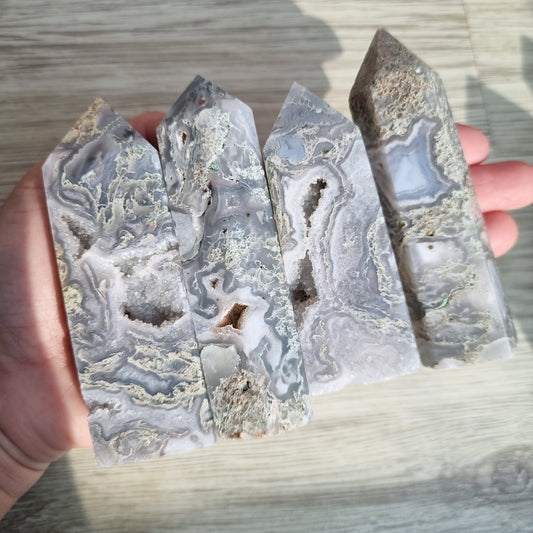 Moss agate Towers
