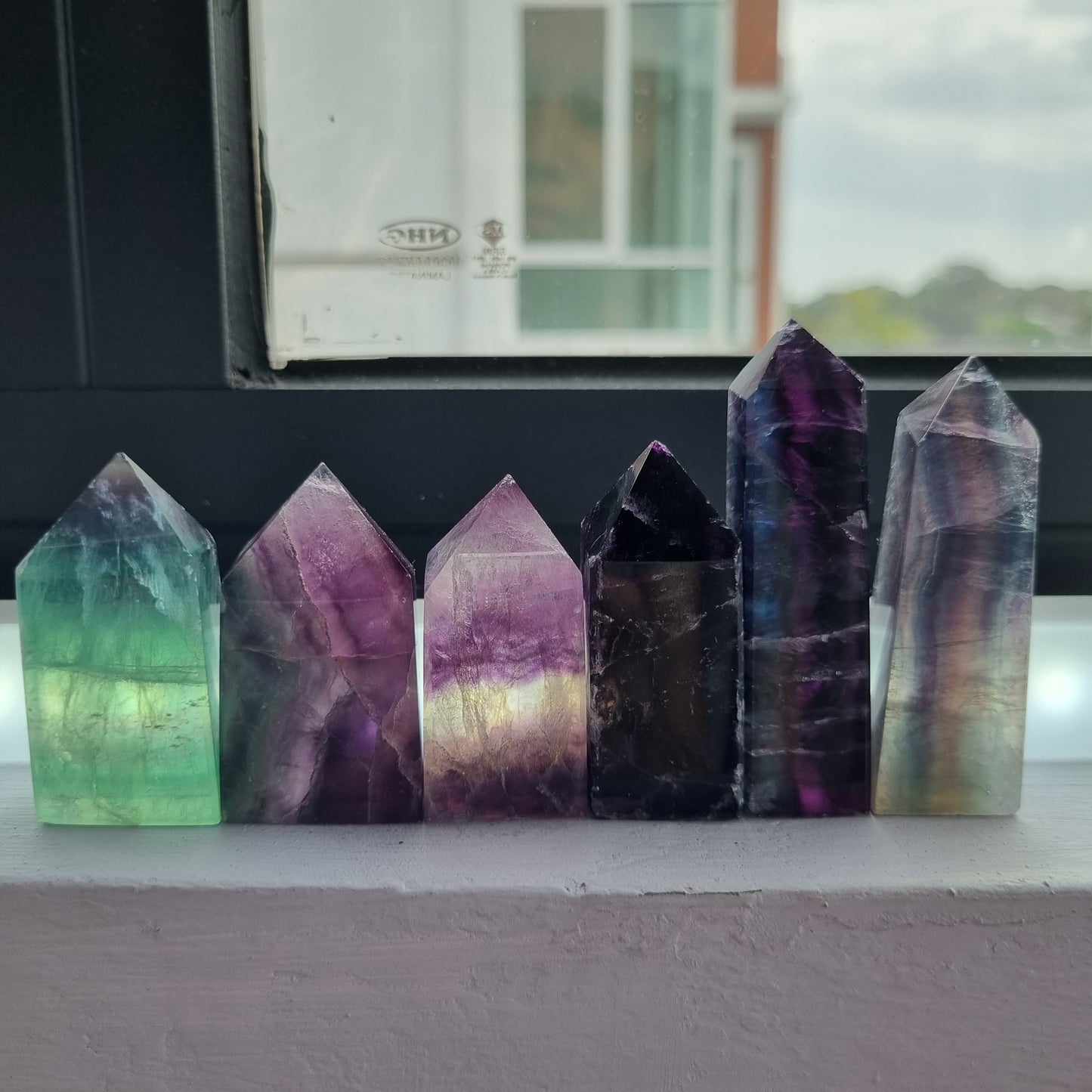 Rainbow Fluorite towers