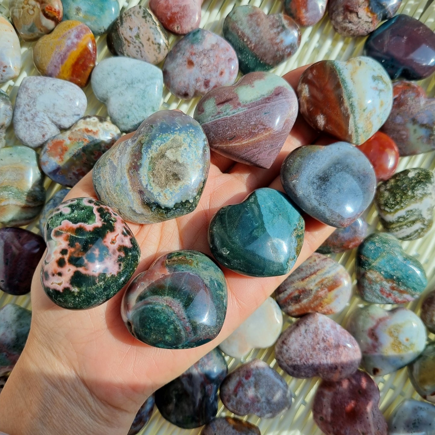 Ocean Jaspers( small hearts )