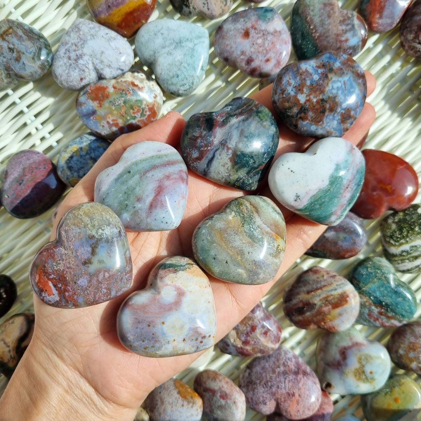 Ocean Jaspers( small hearts )
