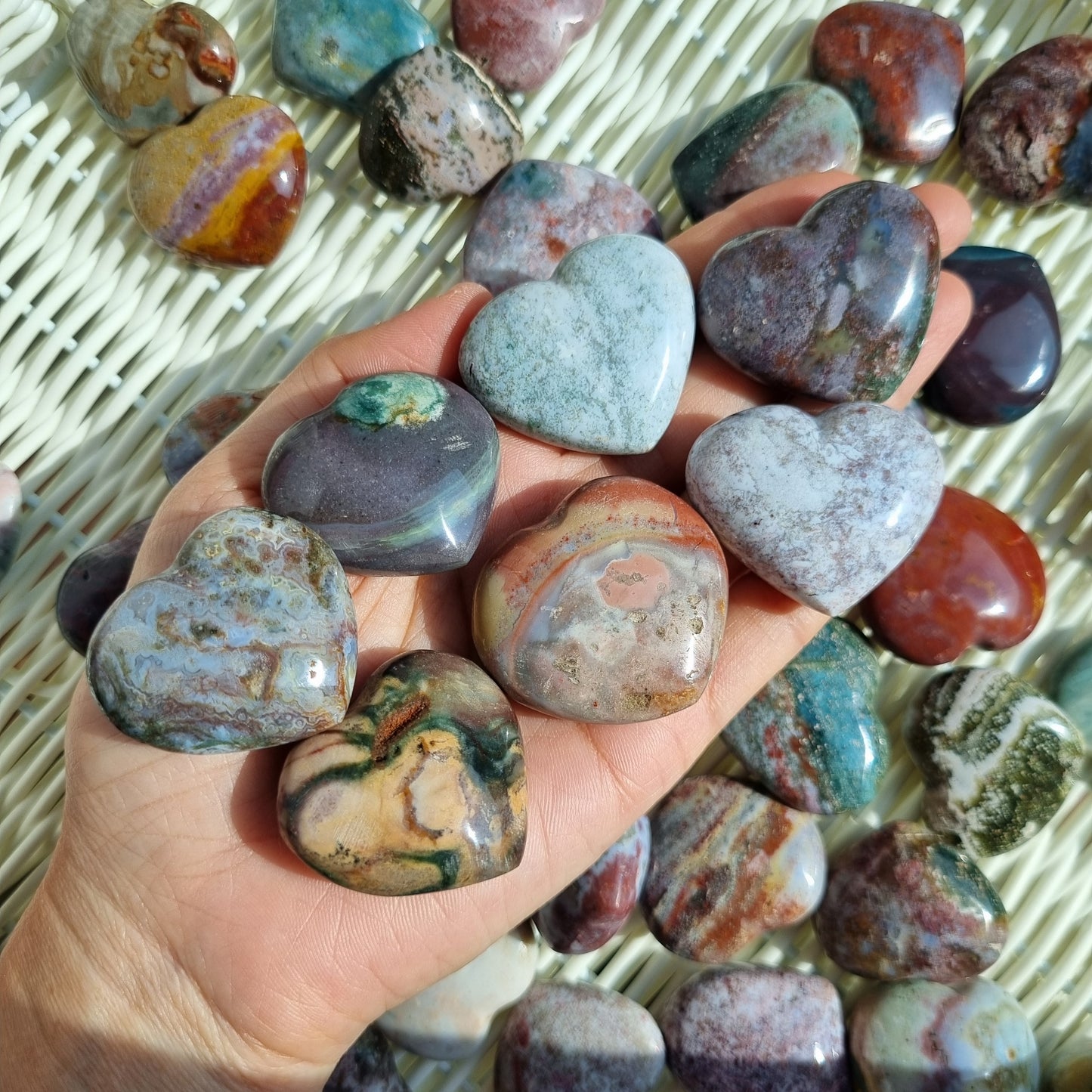 Ocean Jaspers( small hearts )