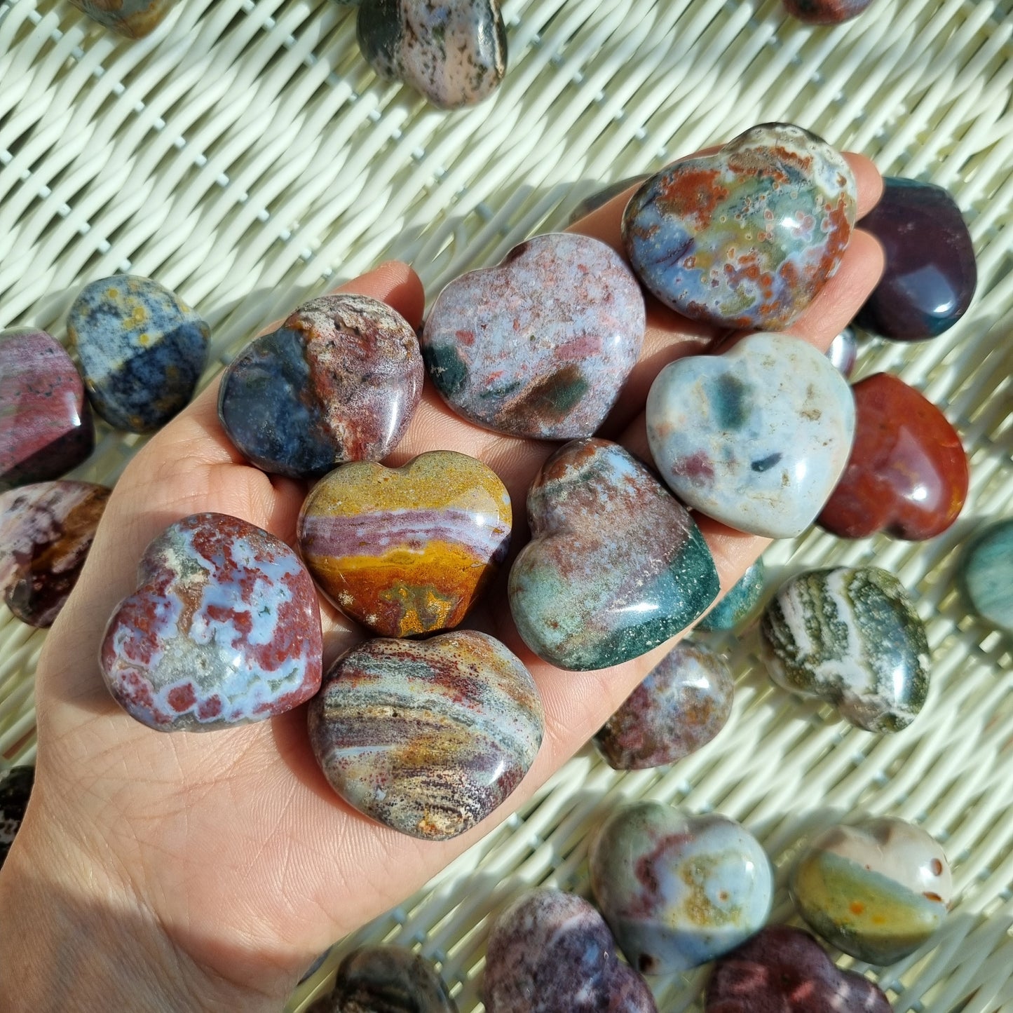 Ocean Jaspers( small hearts )