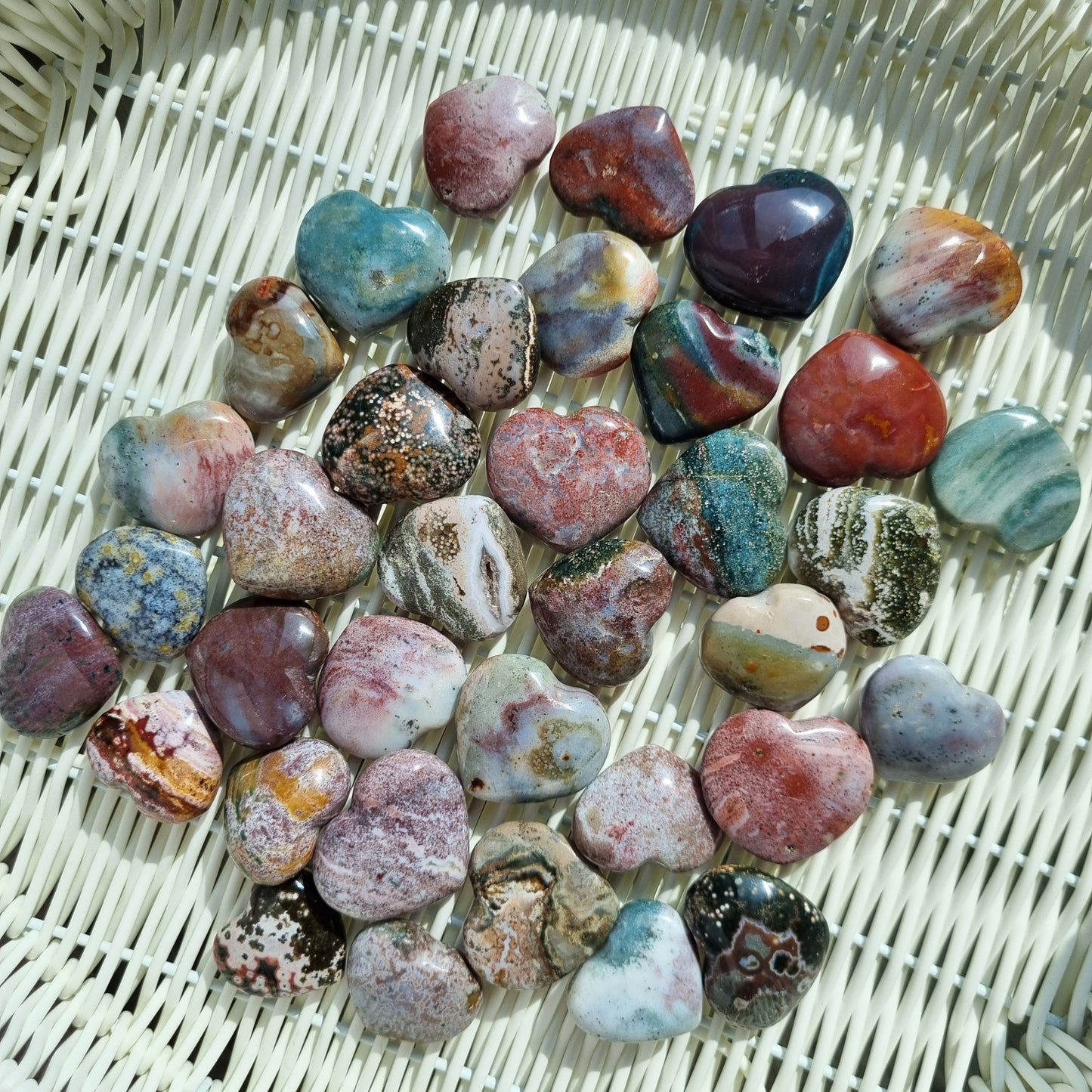 Ocean Jaspers( small hearts )