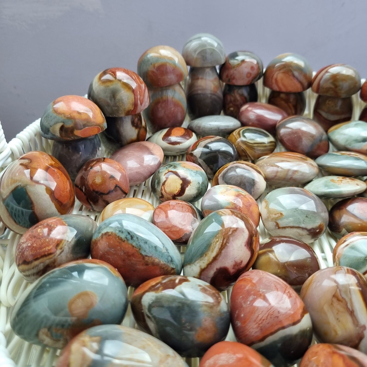 Polychrome Jaspers Mushrooms
