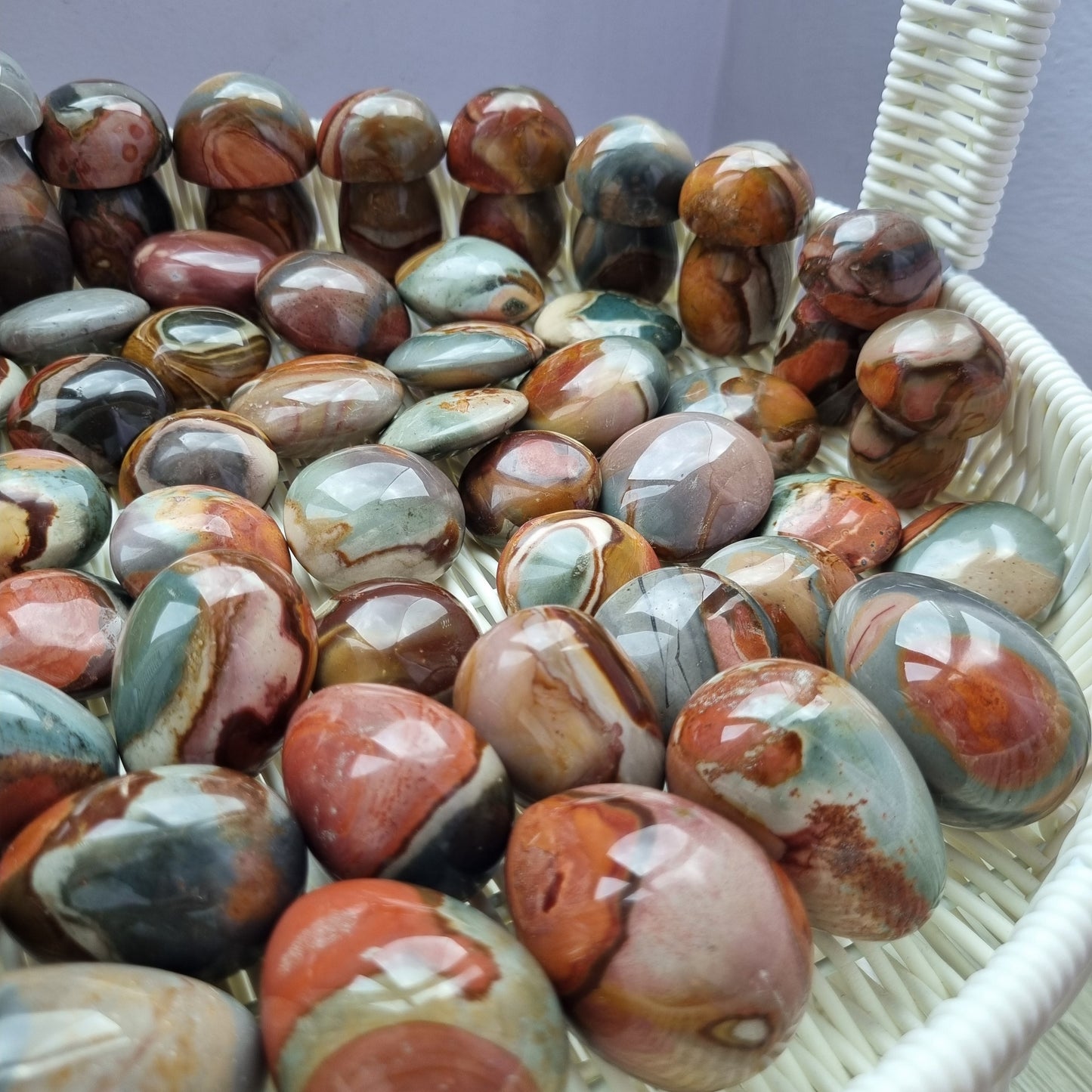 Polychrome Jaspers Mushrooms