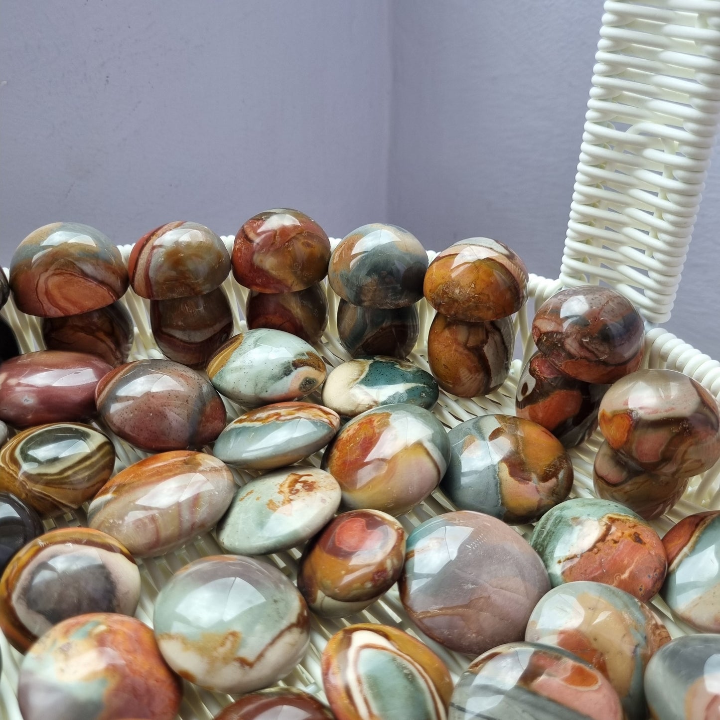 Polychrome Jaspers Mushrooms
