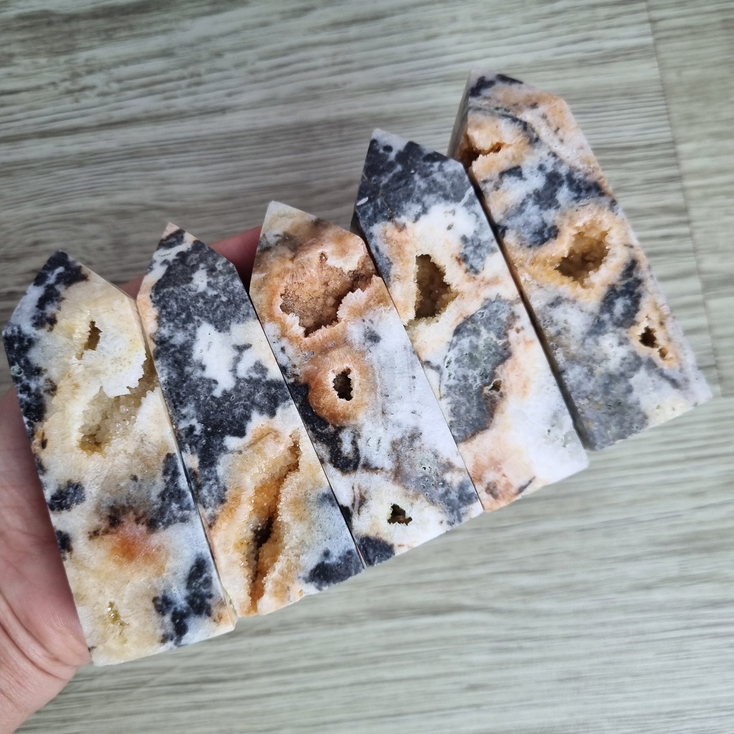 Sphalerite druzy towers