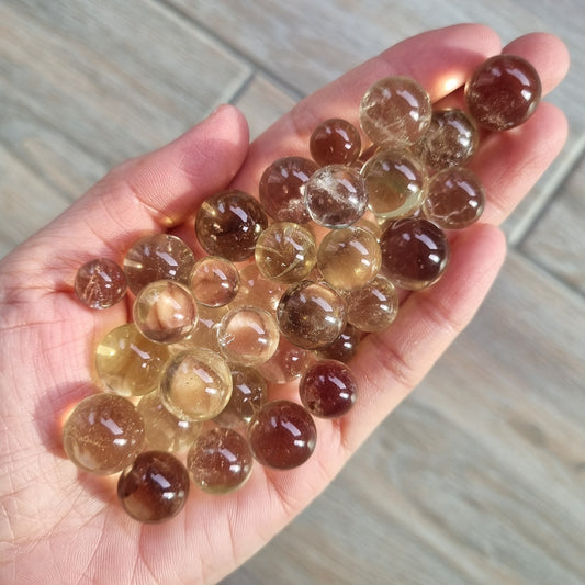 Citrine mini spheres ( per 100g)