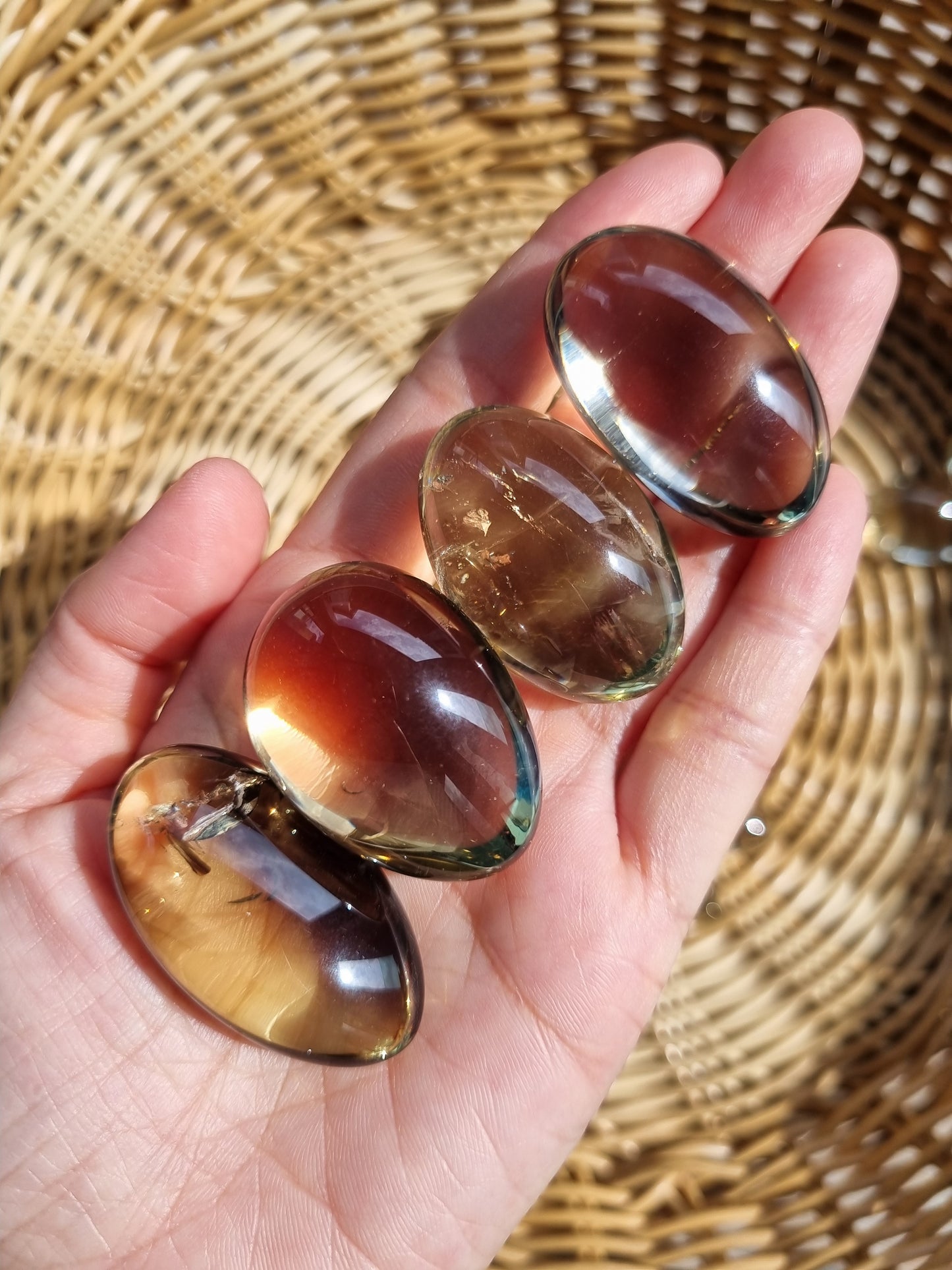 Smoky Citrine tumbles
