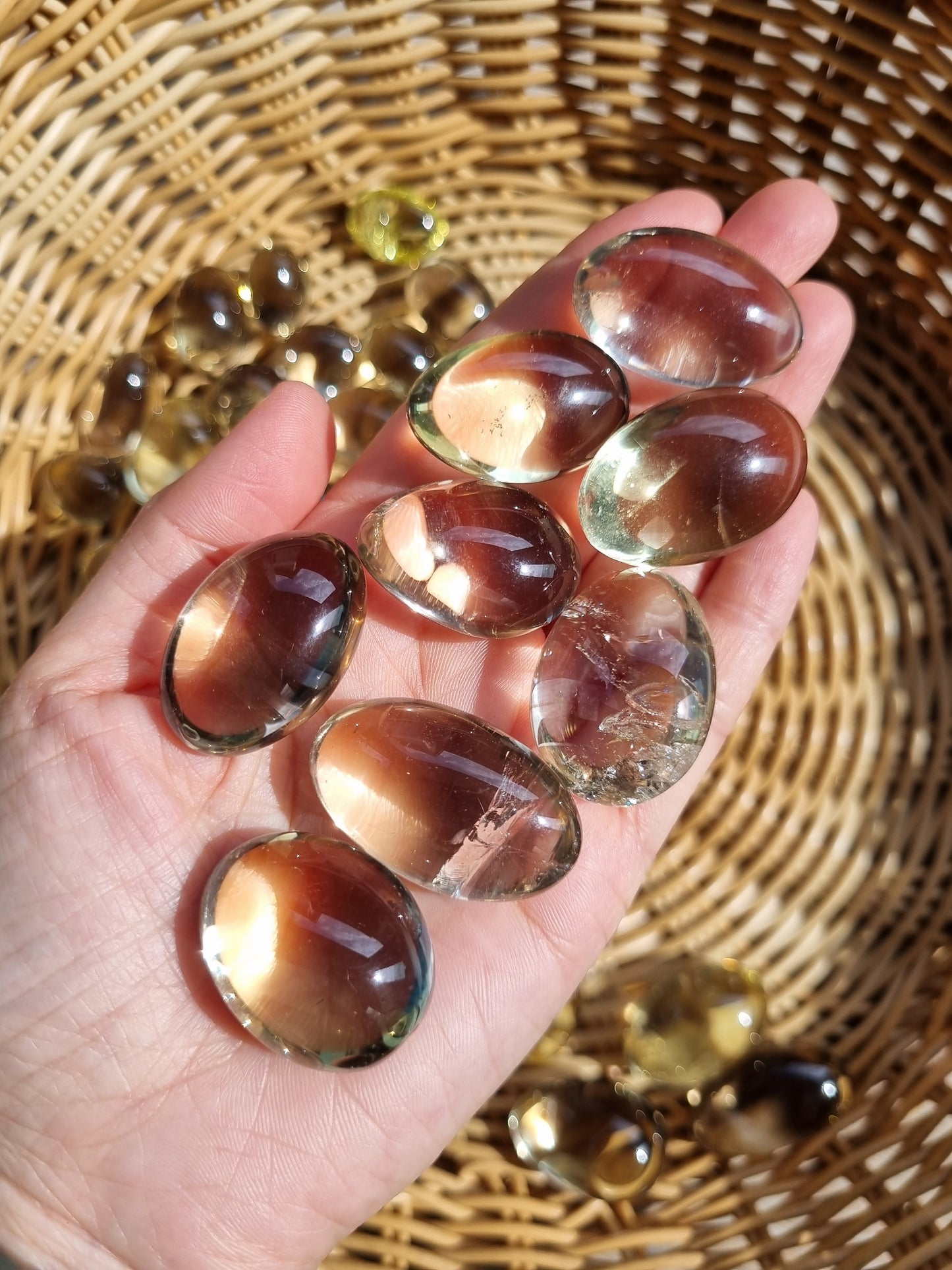 Smoky Citrine tumbles