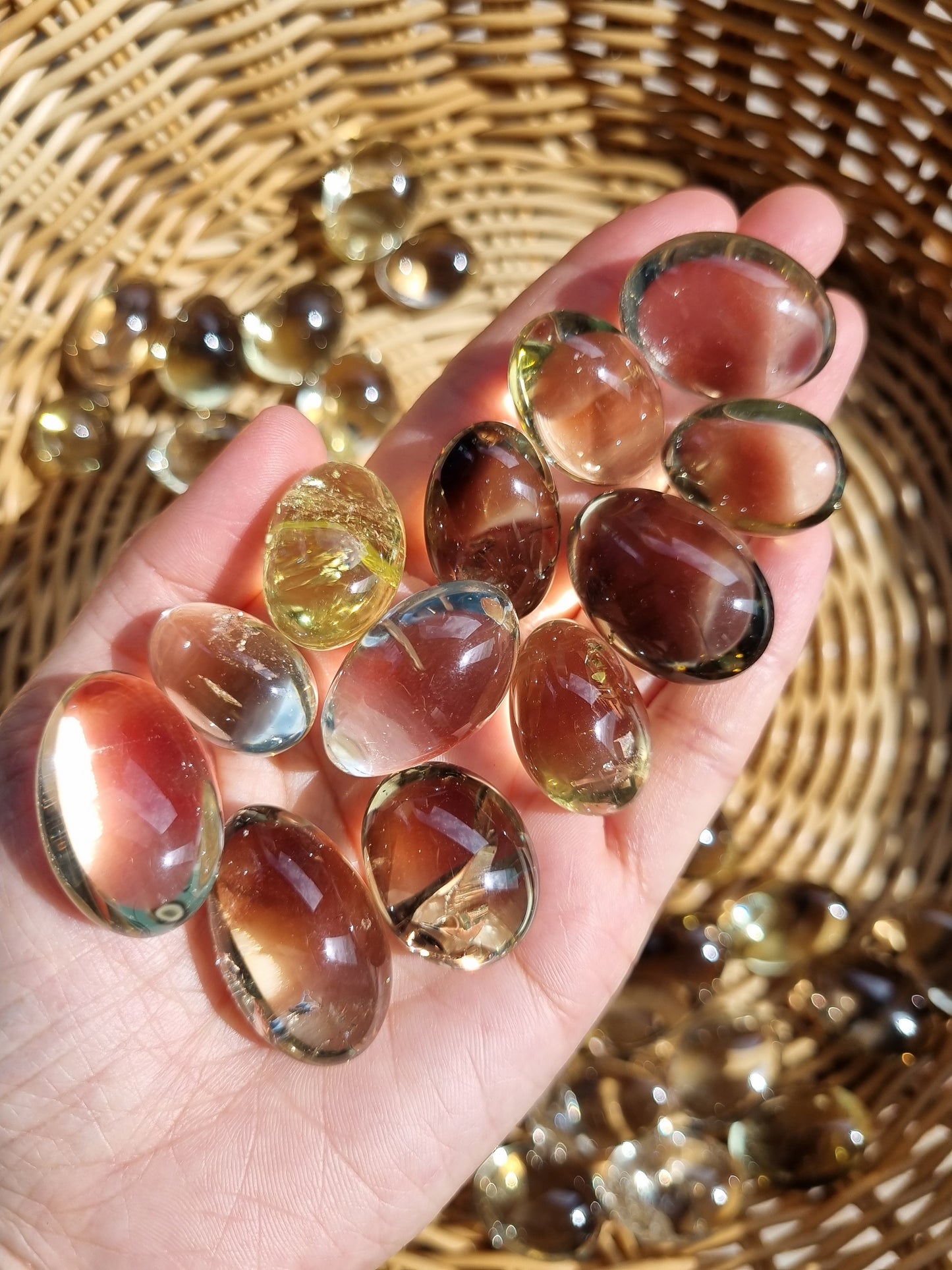 Smoky Citrine tumbles