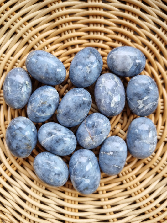 Blue opal tumbles