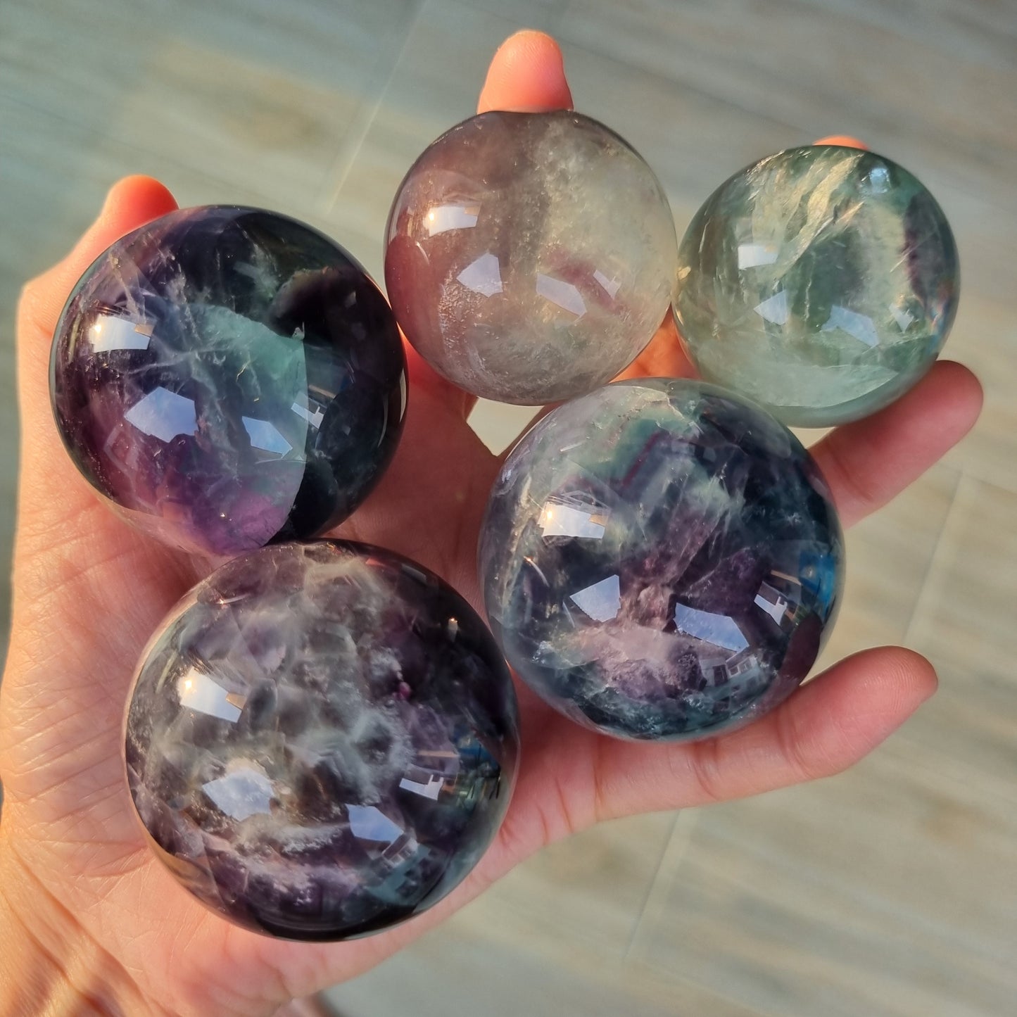 Flourite spheres