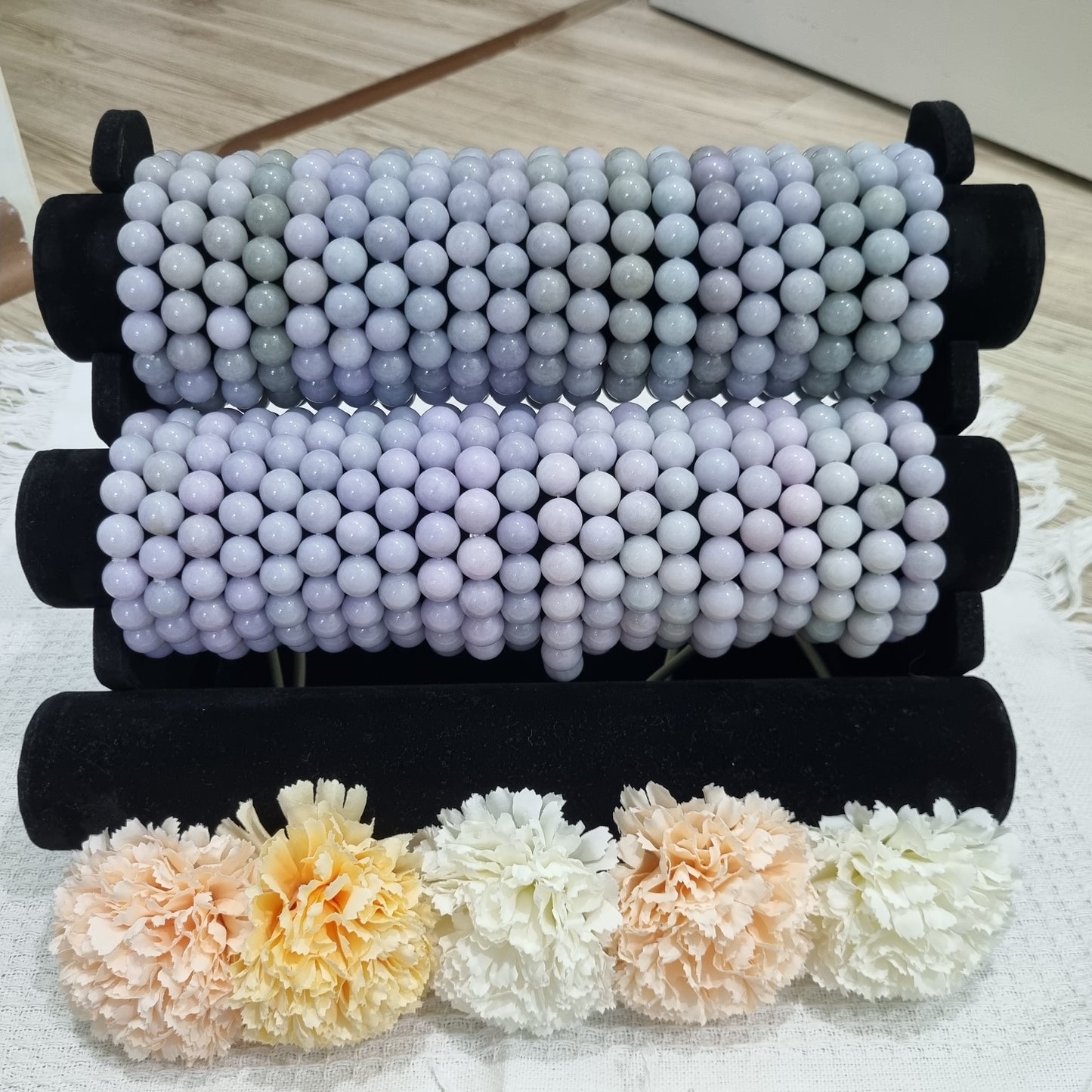 Certified Grade A Purple Jadeite bracelets ( 12mm+)
