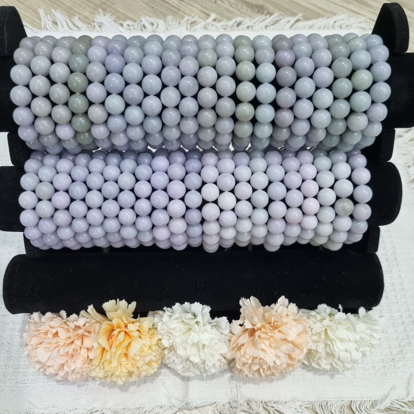Certified Grade A Purple Jadeite bracelets ( 12mm+)