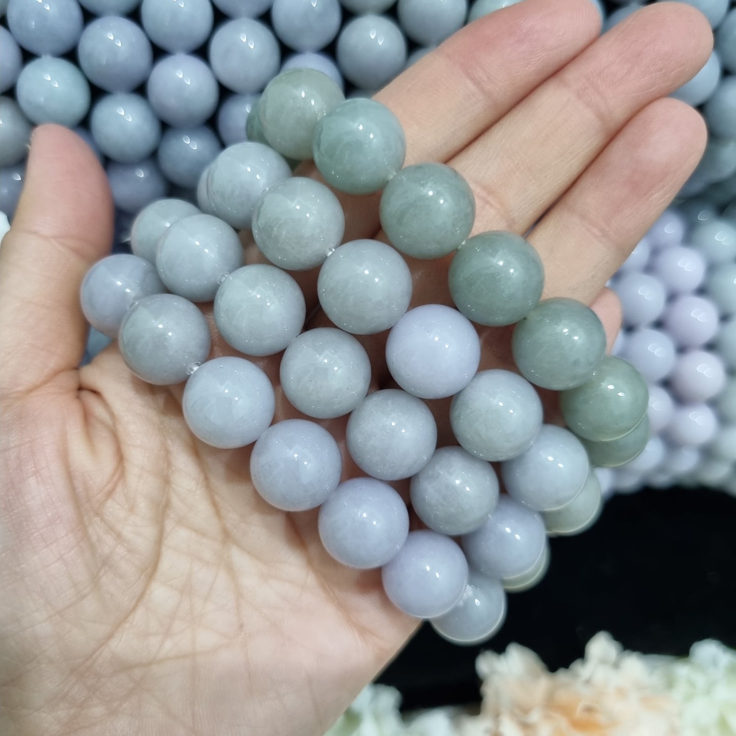 Certified Grade A Purple Jadeite bracelets ( 12mm+)