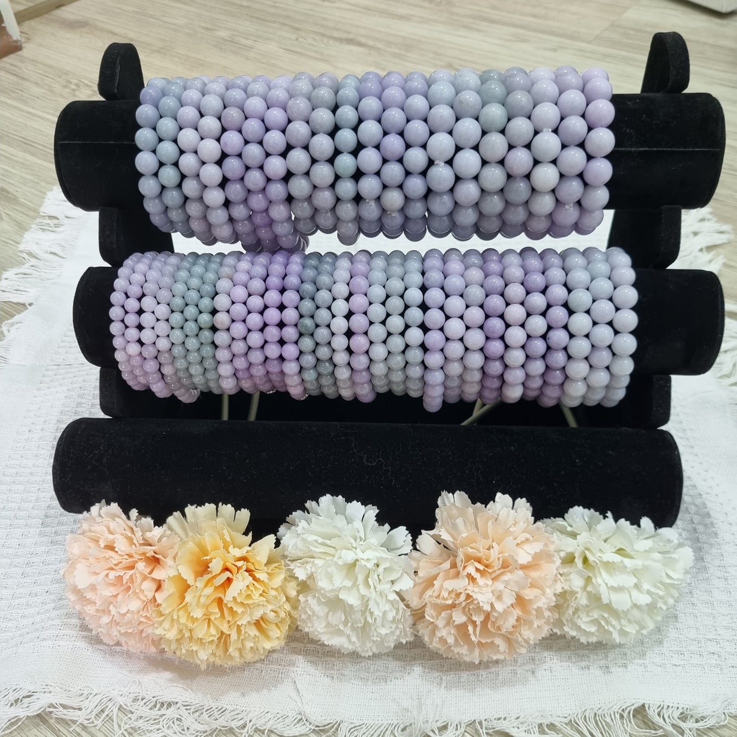 Grade A Purple jadeite bracelets