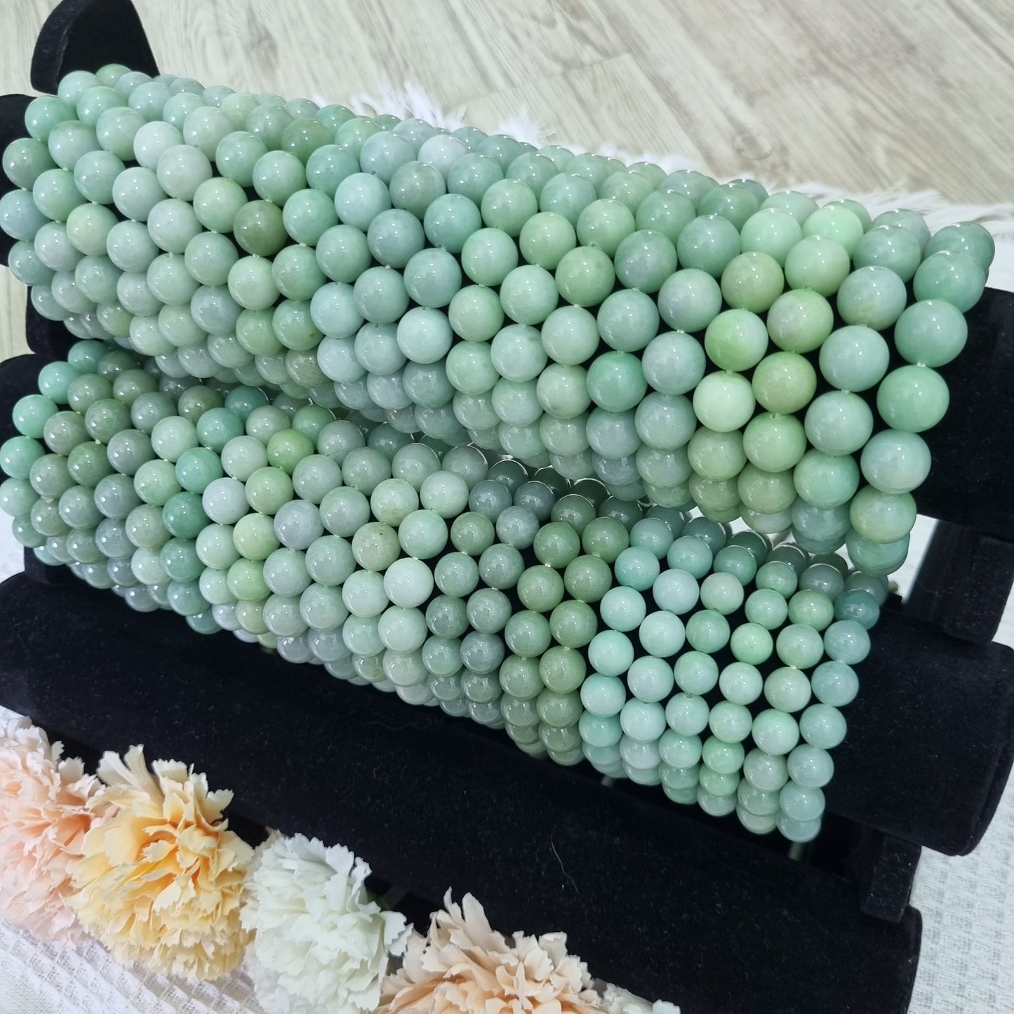 Certified Grade A Green jadeite bracelets