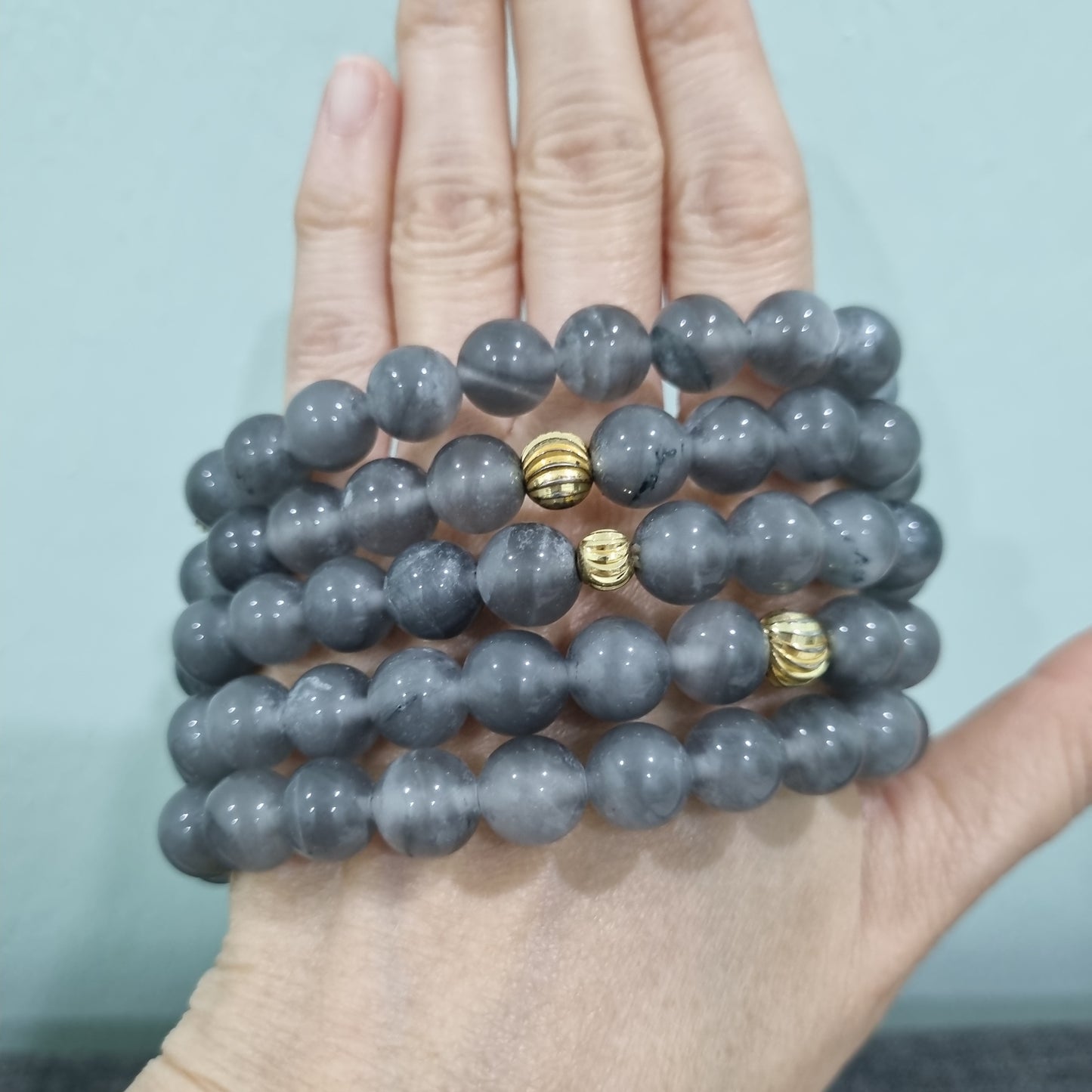 Black Albite jade bracelets ( 水沫玉 )