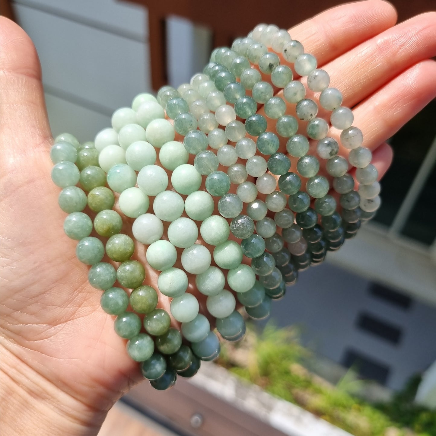 Certified Grade A Burmese Green jadeite bracelets