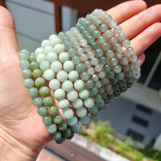 Certified Grade A Burmese Green jadeite bracelets