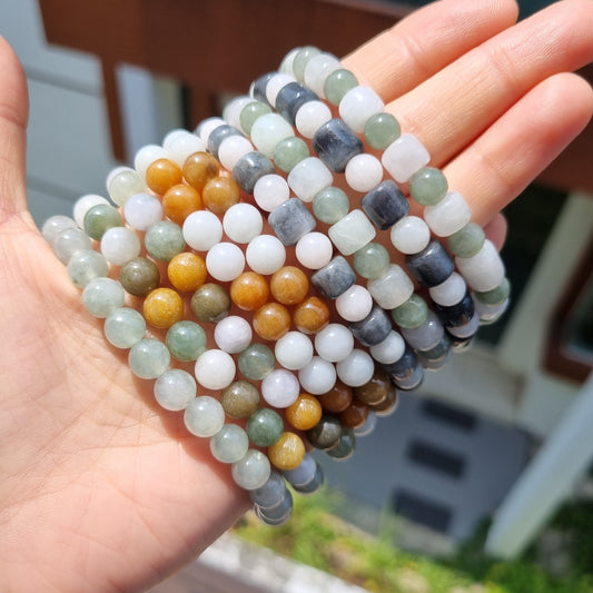 Certified Grade A Burmese Jadeite bracelets