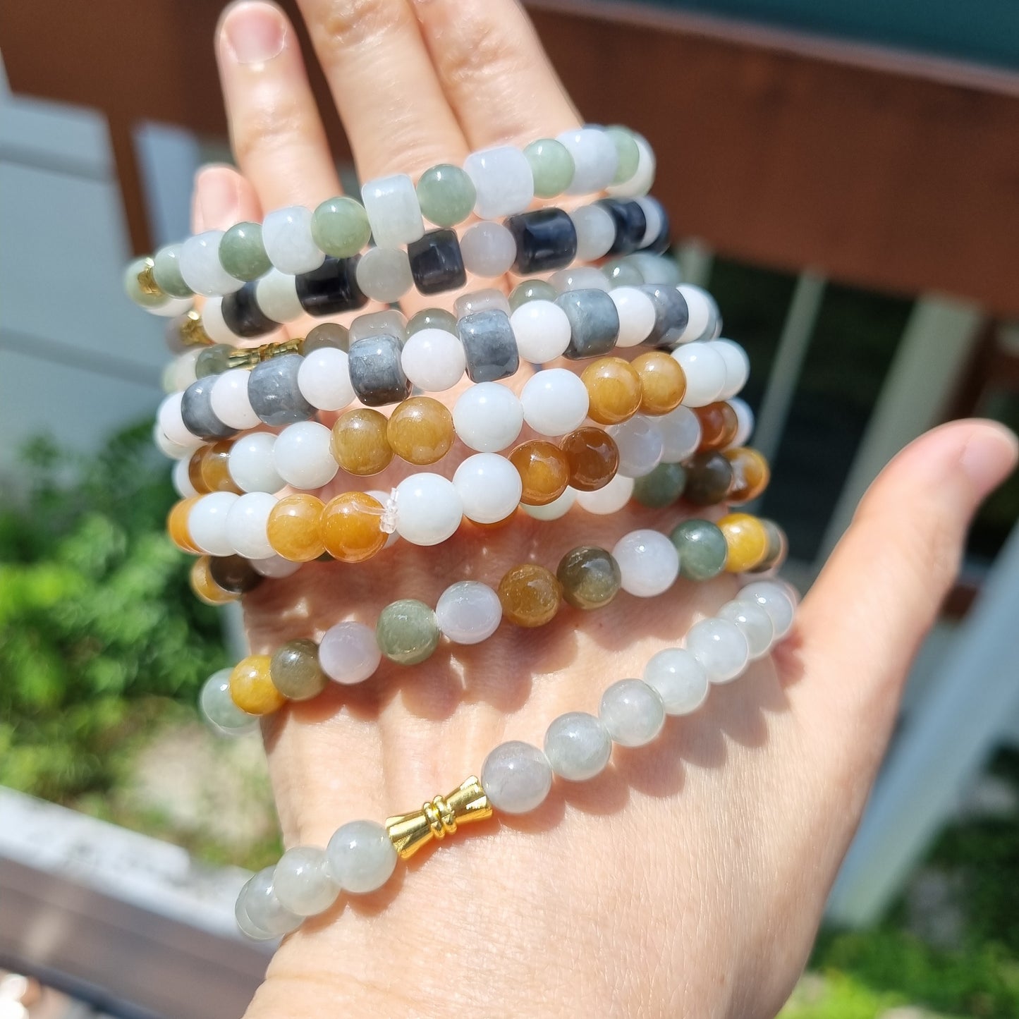 Certified Grade A Burmese Jadeite bracelets