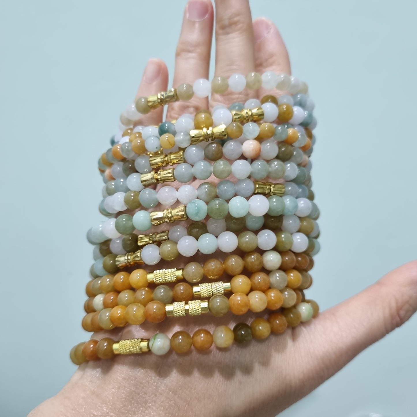 Certified Grade A Burmese Jadeite bracelets